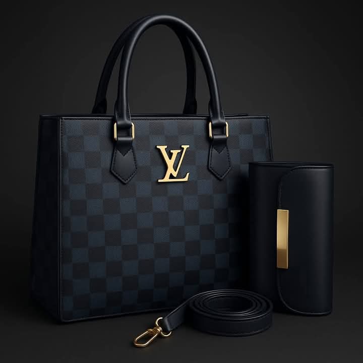 LV Branded Luxury Hand Bags for Girls – Stylish Shoulder Bag with Adjustable Strap, Multi Pockets, Premium Leather Finish & Zip Closure – Elegant Hand Bag for Women, University & Daily Use